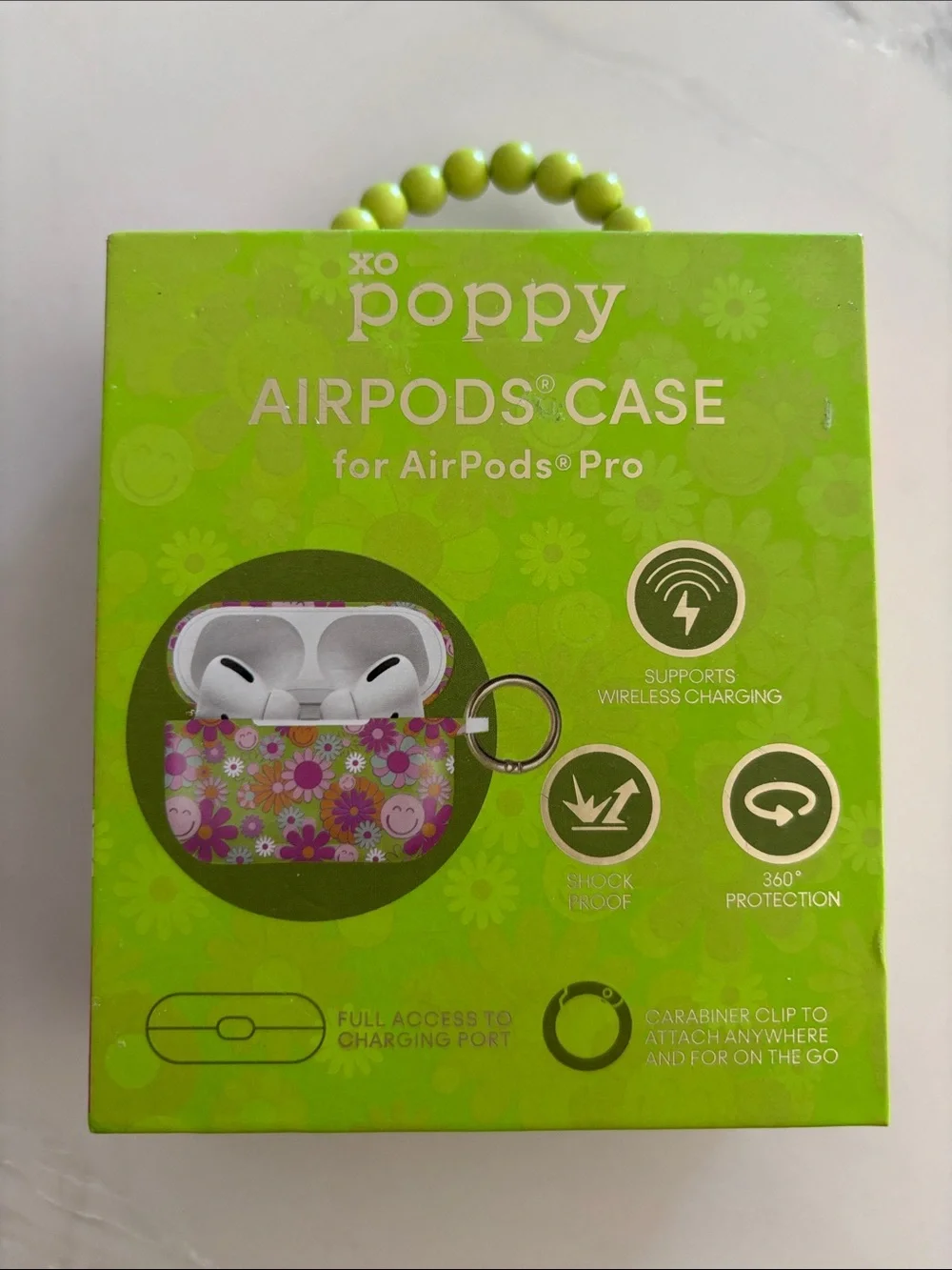 NEW in Box Poppy Floral AirPods Pro Case — Pink & Green